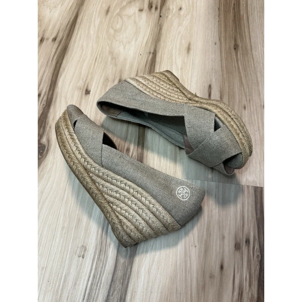 Tory Burch Filipa Espadrille Wedge Women's  Size 7.5